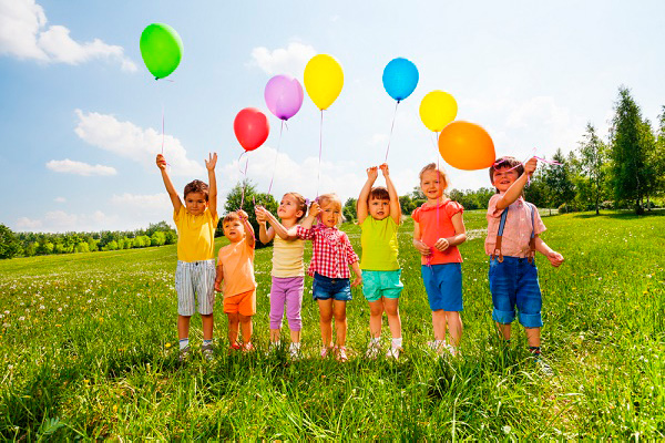 globos con helio para niños