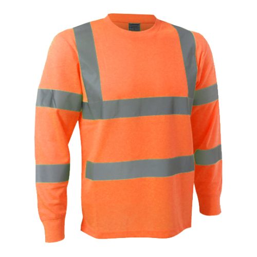 Tshirt Naranja Fluorescente con cinta refelctiva