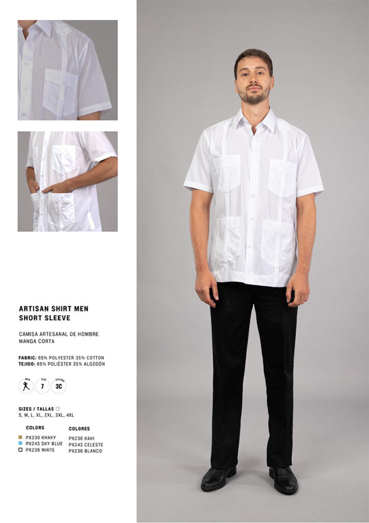 Guayabera para caballero