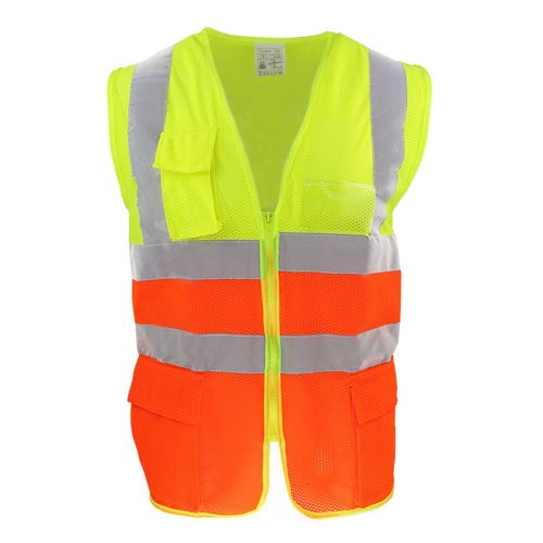 Chaleco naranja con cinta reflectivia
