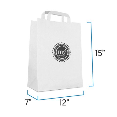 bolsa kraft blanca numero 60