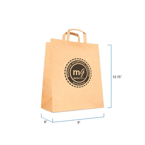 Bolsa Kraft con logo