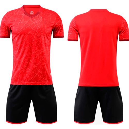 Uniforme de Futbol rojo con negro