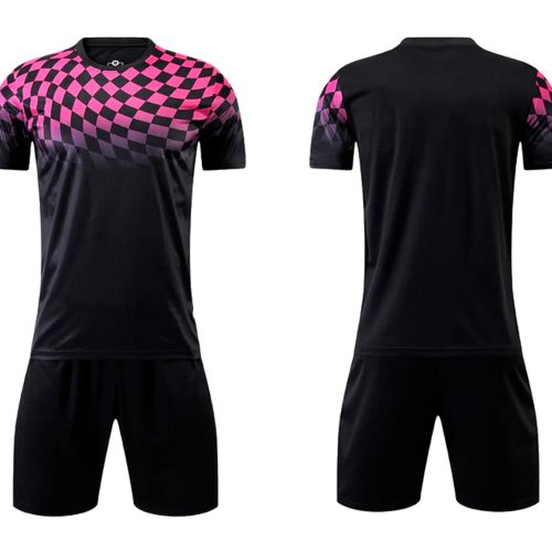 uniforme de futbol color negro con fiutza