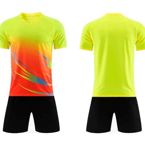 uniforme de futbol verde con negro
