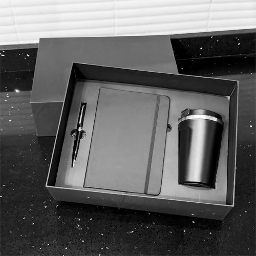 Set de Regalo vaso térmico libreta y bolígrafo