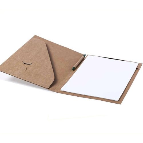Carpeta Folder con hojas y bolígrafo