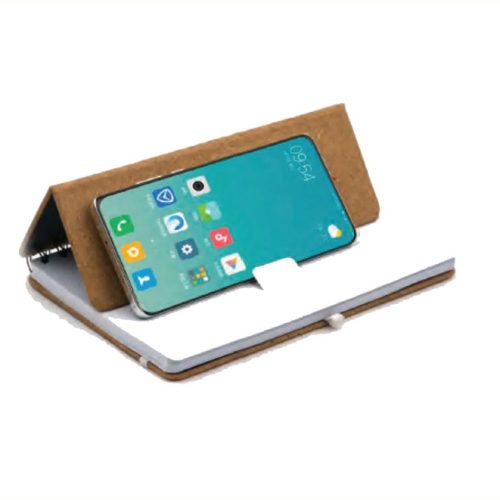 Libreta con soporte para celular
