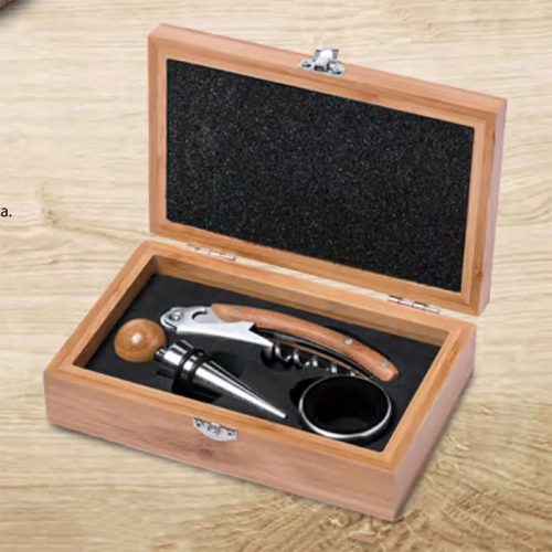 Set de Vino en madera