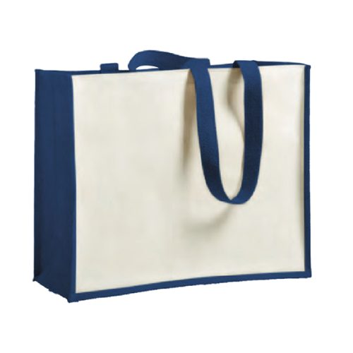 bolsa de yute con canvas mikus