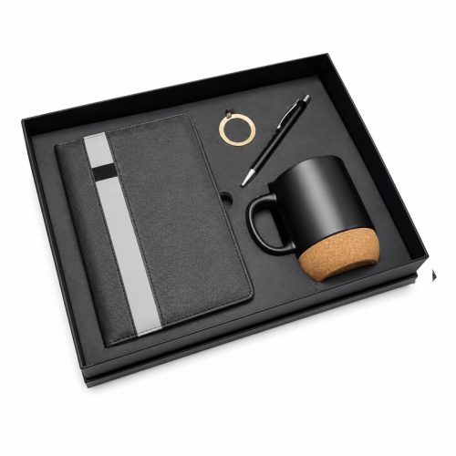 Set Ejecutivo Premium con Libreta, Taza, Bolígrafo y Llavero Personalizado