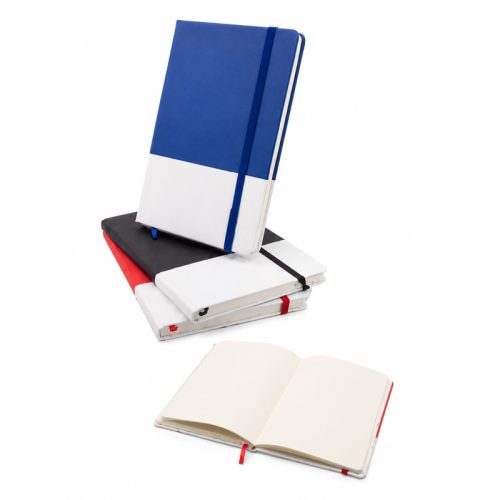 Libreta doble tono con banda elástica
